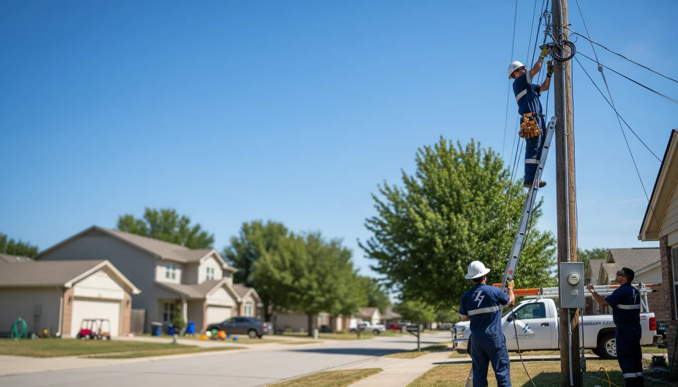 Residential electrician providing installation services in Wampsville, NY